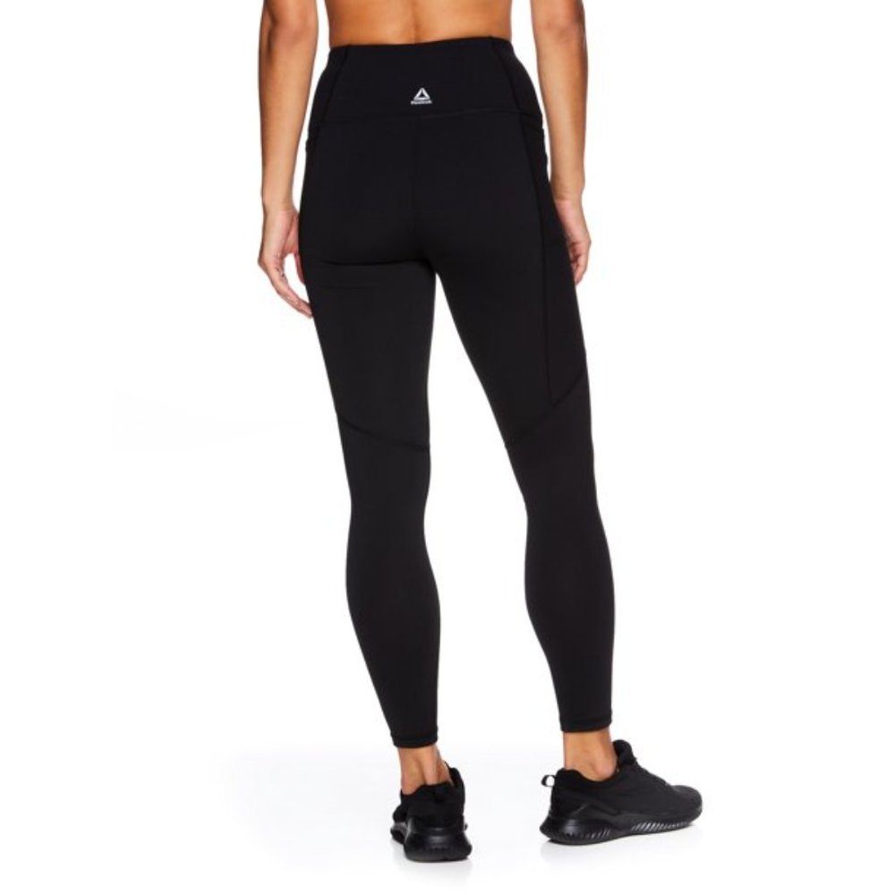 Reebok Essential Highrise Ankle Length Leggings with Pockets, 25" Inseam - Picture 2 of 4